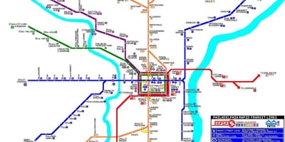 Філадэльфія грамадскага транспарту карце