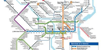 Карта метро Філадэльфіі